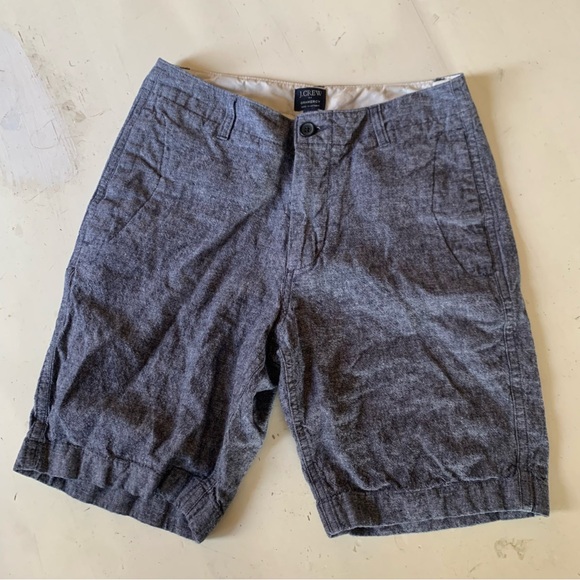 J. CREW | Linen 9" Shorts blue gray - Picture 2 of 6